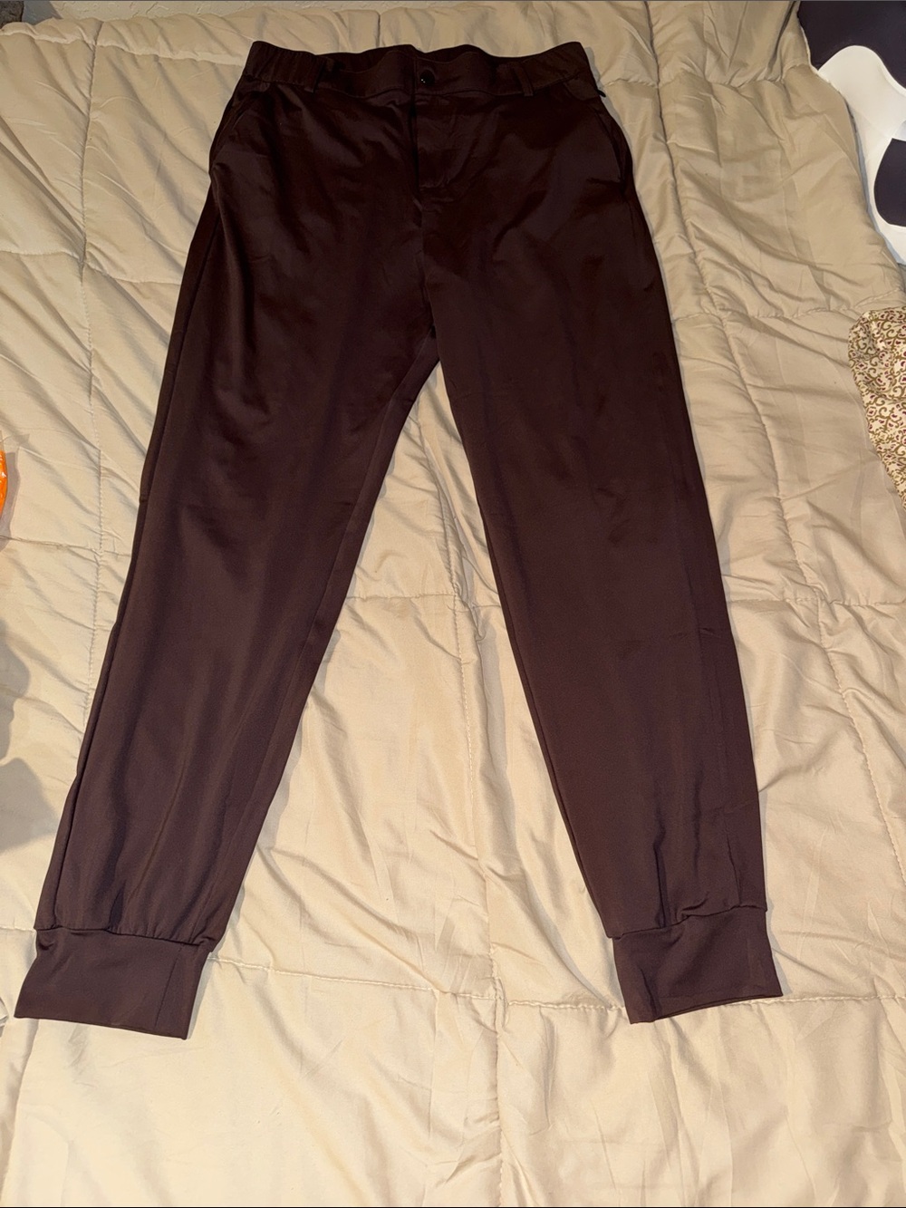 Men's Stretch Jogger Pants - Dark Brown